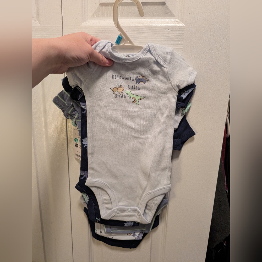 5 Piece Dino Onesie Set Carter's 3-6 Month Nwt